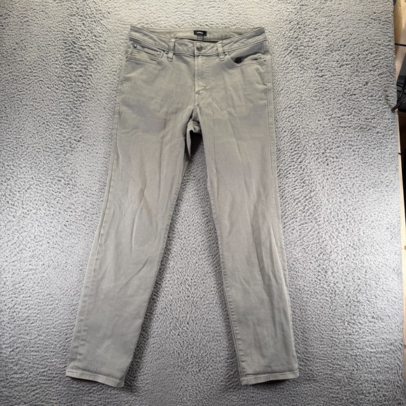 Express Other - Express Jeans Mens 31x32 Gray Cotton Denim Straight Slim Travel Workwear Stretch